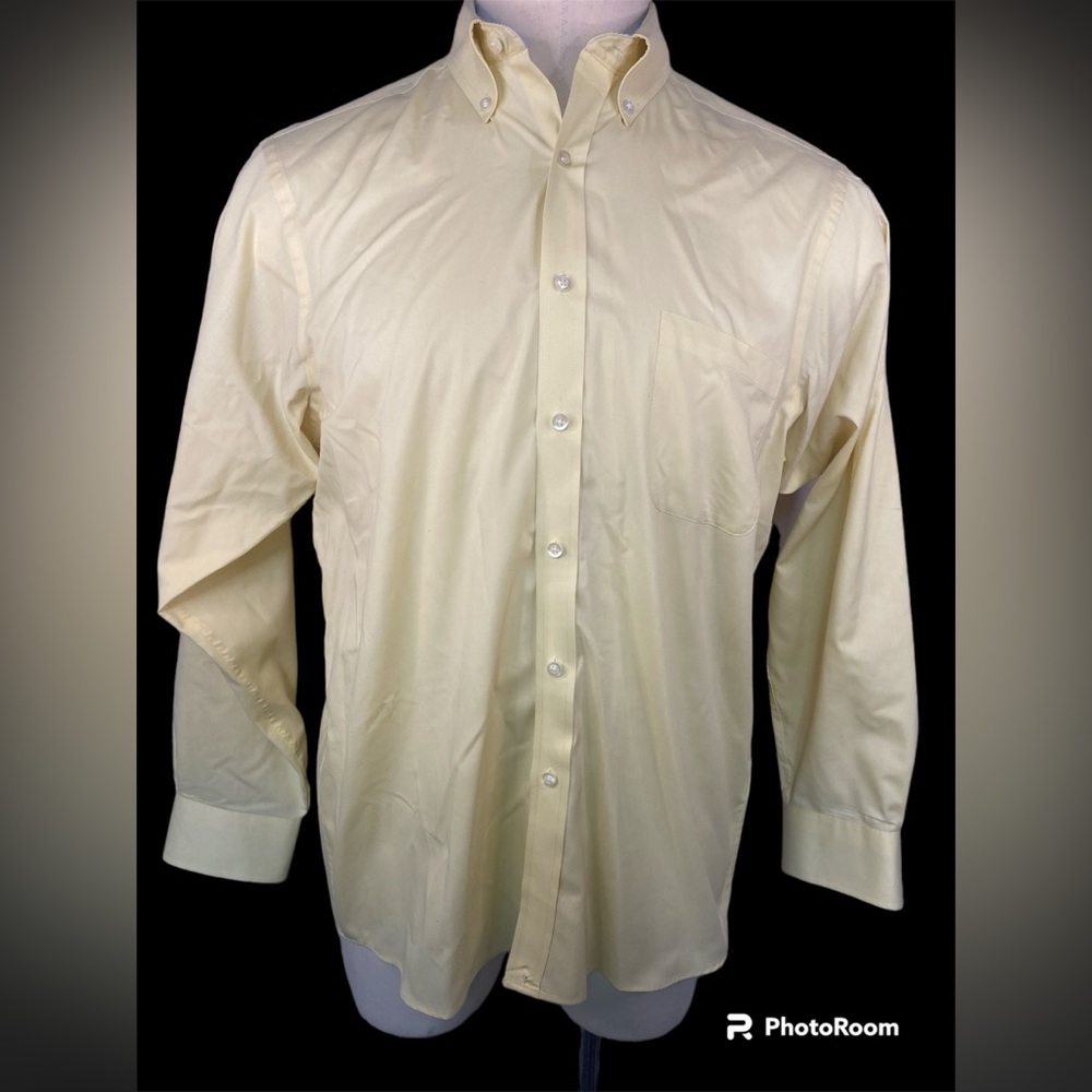Chaps Classic Fit Twill Long Sleeve Button Up Shirt Men’s 16-16 1/2 -34/35